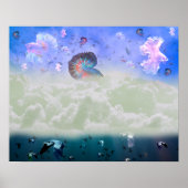 Poster Poissons volants et oiseaux nicheurs (Devant)