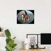 Poster Poissons Volants : Étude I ART IMPRIMER poissons s (Bureau à domicile)