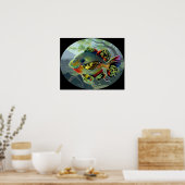 Poster Poissons Volants : Etude II ART IMPRIMER poisson v (Cuisine)