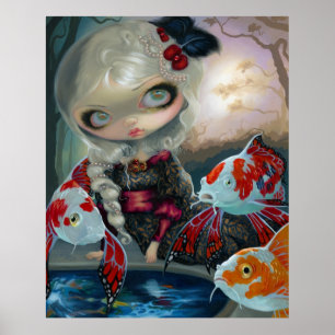 Poster Poissons Volants Le Bassin des Carpes ART