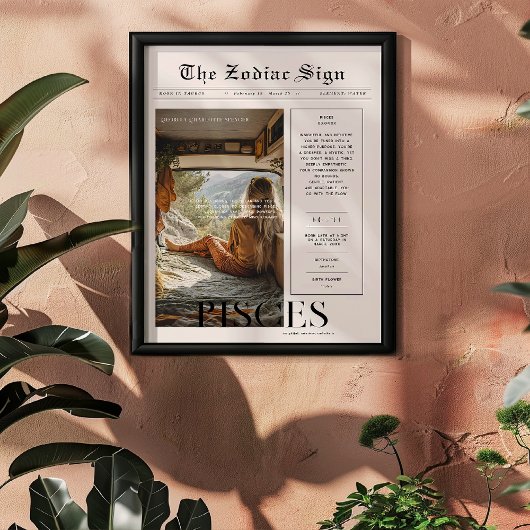 Poster Poissons | Zodiac Astrologie Photo Journal