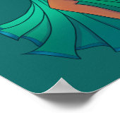 Poster Poissons Zodiac ventre Danseuse Art Astrologie Dée (Coin)