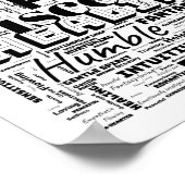 Poster Poissons Zodiac Word Cloud Inspiration Sqaure (S-M (Coin)