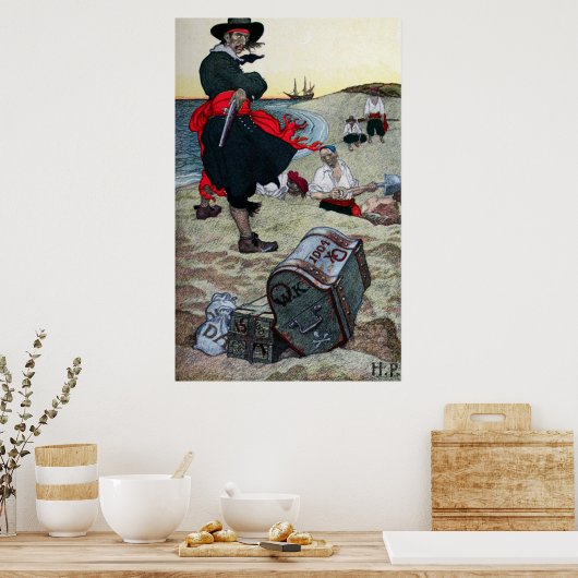 Poster Poitrine au trésor (Cuisine)