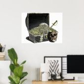 Poster Poitrine au trésor pirate 1 (Bureau à domicile)