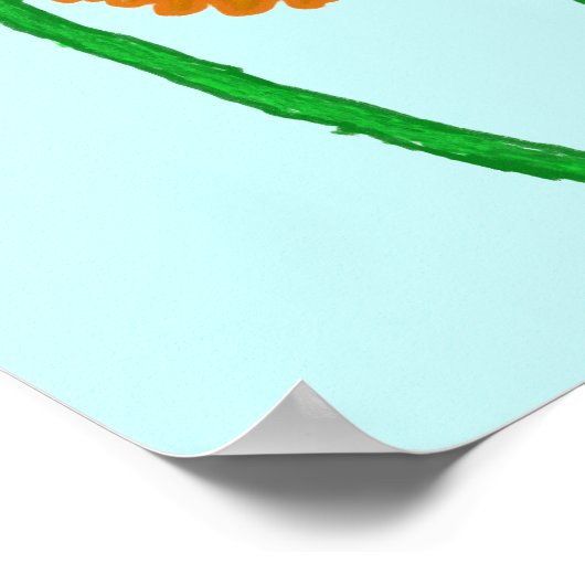 Poster Poitrine de Gerbera peinte (Coin)