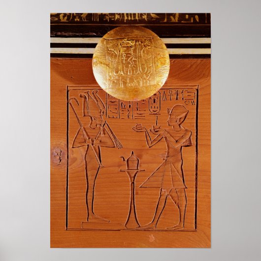 Poster Poitrine portable, détail de Tutankhamon (Devant)