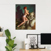 Poster Poitrine vers le haut (Bureau à domicile)