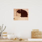 Poster Poivre Chat noir Antique Salle de bain (Cuisine)