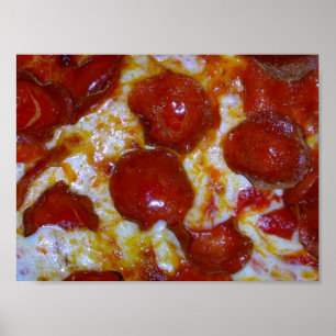 Poster poivron Pizza Gros plan