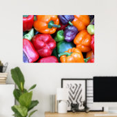 Poster Poivrons Bell mixtes (Bureau à domicile)