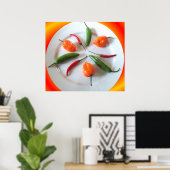 Poster Poivrons chauds 3 (Bureau à domicile)