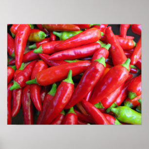 Poster Poivrons de piment fort