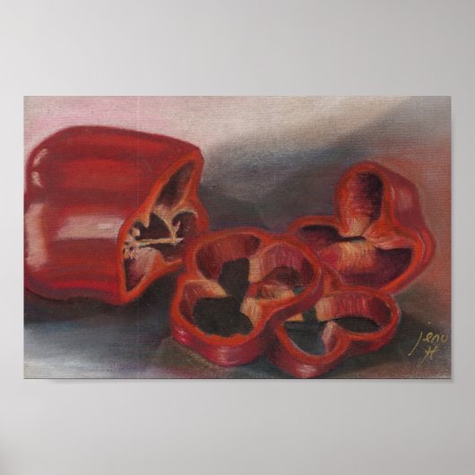 Poster Poivrons rouges (Devant)