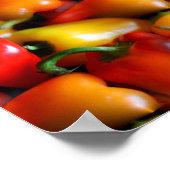 Poster Poivrons rouges et jaunes (Coin)