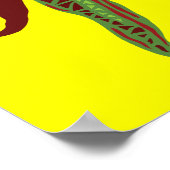 Poster poivrons verts (Coin)
