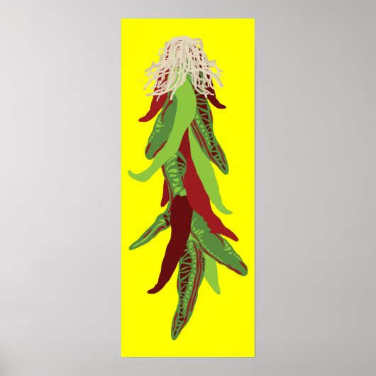 Poster poivrons verts (Devant)