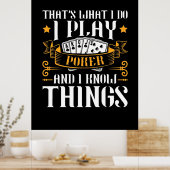 Poster Poker C'Est Ce Que Je Joue (Cuisine)