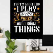 Poster Poker C'Est Ce Que Je Joue (Bureau à domicile)