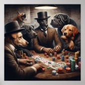 Poster Poker Chiens (Devant)