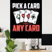 Poster Poker Choisir une carte n'importe quelle carte (Bureau à domicile)