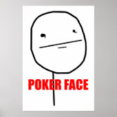 Poster Poker Face - Poker (Devant)