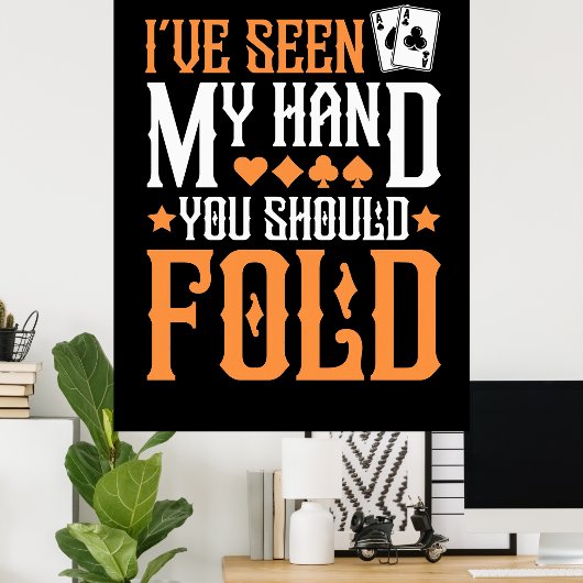 Poster Poker J'Ai Vu Ma Main (Bureau à domicile)