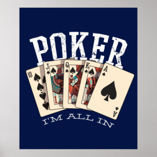 Poster Poker Je suis tout dedans