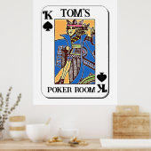 Poster Poker - Personnalisable - King of Spades (Cuisine)