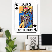 Poster Poker - Personnalisable - King of Spades (Bureau à domicile)