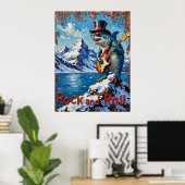 Poster Polar Punk : Requin de guitare (Bureau à domicile)