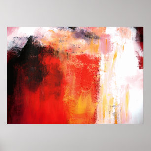 Poster Polar rouge - Art Abstrait