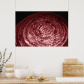Poster Pôle Nord actif de Saturne 52x35 (52x35) (Cuisine)