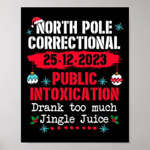 Poster Pôle Nord Intoxication publique Buvez trop Jing