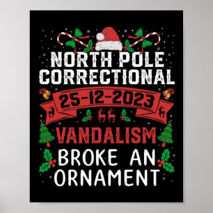 Poster Pôle Nord Le vandalisme correctionnel a brisé une
