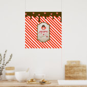 Poster Pôle Nord Père Noël Shop Funny Elfe de Noël Fabriq (Cuisine)