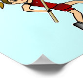 Poster Pole Vault - Rouge (Lumière) (Coin)