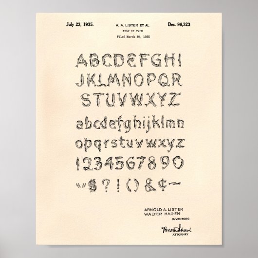 Poster Police 1935 Brevet Art Old Peper (Devant)