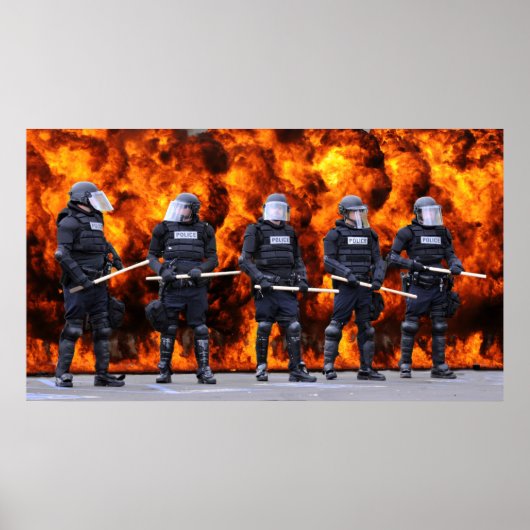 Poster Police anti-émeutes (Devant)