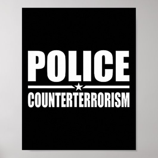 Poster Police Contre-terrorisme Costume d'application de  (Devant)