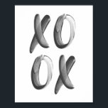 Poster Police de brosse XOXO<br><div class="desc">Police de brosse XOXO</div>