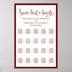 Poster Police de calligraphie moderne do-it-yourself coul