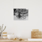 Poster Police de moto, 1932. Photo vintage (Cuisine)