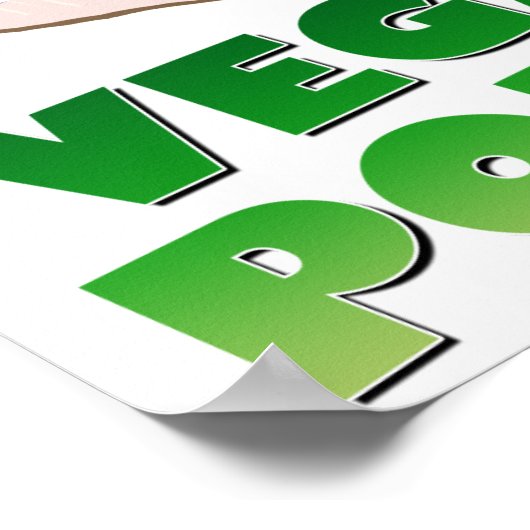 Poster Police de Vegan (Coin)