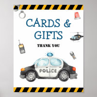 Police Enfants Anniversaire Carte de fête et cadea