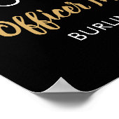 Poster Police Mince Blue Line Graduation Party (Coin)