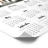 Poster Police moderne calendrier photo famille 2025 (Coin)