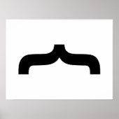 Poster Police Mustache (Devant)