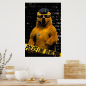 Poster Police Officier Ours ! (Cuisine)