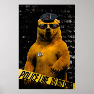 Poster Police Officier Ours !